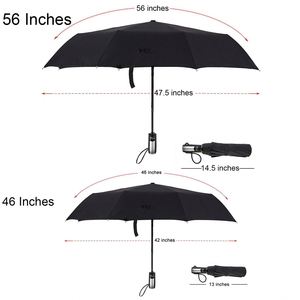 Parapluies pliants de voyage à ouverture automatique de haute qualité, parapluie personnalisé avec impression de logo - Product Image 2