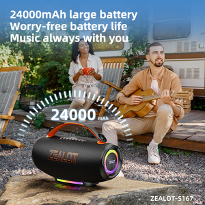 S167 100W Portable Wireless <b>Speaker</b> with Deep Long Playtime Waterproof for Outdoor Indoor, Supports AUX/TF Card/<b>USB</b> - Product Image 3