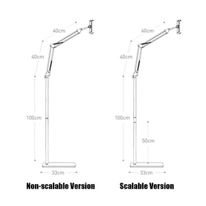 Soporte de Suelo Multiángulo Ajustable, Plegable y Extensible para Tablets y Teléfonos de 4 a 13 Pulgadas, Compatible con iPhone, iPad Pro 12.9 y para Cama - Product Image 6