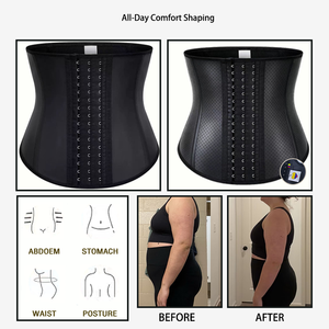 Gaine amincissante pour femme avec trous, corset tendance en latex respirant pour le bas du ventre, contrôle ferme, pour affiner la silhouette - Product Image 5