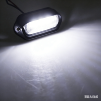 Éclairage de plaque d'immatriculation LED étanche pour camion, remorque, bus, camionnette, éclairage de porte