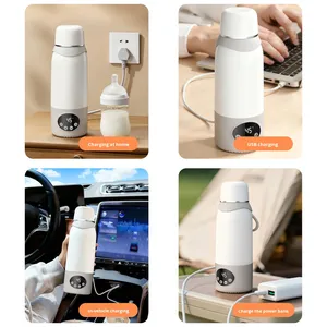 แก้วน้ำร้อนไฟฟ้า USB ปี 2026 ควบคุมอุณหภูมิได้ ความจุ 500 มล. ปิดอัตโนมัติ ไร้สาย ใช้ในรถยนต์ - Product Image 4