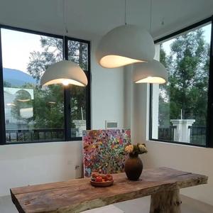 Lampe suspendue en forme de <span class=keywords><strong>champignon</strong></span> Wabi Sabi multicolores, luminaire artisanal en polystyrène haute densité pour cuisine, bar, table à manger, villa - Product Image 5