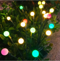 Lampe de pelouse LED solaire IP65 étanche à l'eau de pluie, lampe de luciole célèbre sur Internet, lampe d'ambiance décorative, capteur de lumière, jardin