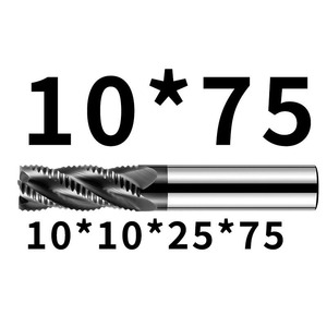 4 Flute HSS Roughing <strong>End</strong> <strong>Mill</strong> TiAlN Coated CNC Milling Cutter 6-32mm for Steel Aluminum - Product Image 2