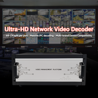 Décodeur vidéo numérique professionnel 4K 60Hz H.265 modulaire 1U 5U pour serveur de centre de commande et systèmes de surveillance de sécurité