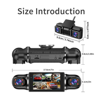 Boîte noire de voiture 5 canaux, caméra DVR de voiture Wifi GPS, écran 3,0 pouces, caméra avant et arrière, Full HD 1080P, caméra de nuit, caméra de voiture