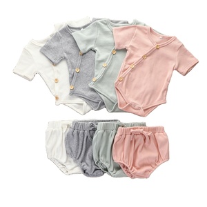 Combinaison pour bébé, vente chaude été 2021, combinaisons 100% coton pour nourrissons, tout-petits, garçons et filles, ensemble de combinaisons pour bébé - Product Image 1