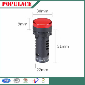 ไฟแสดงสถานะ Ad16-22ms สีแดง LED IP65 พลาสติก สำหรับอุปกรณ์อุตสาหกรรม - Product Image 3