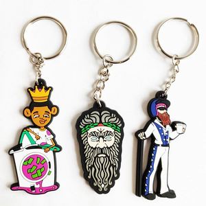 Custom Soft Plastic Pvc Key Holder <b>Personalized</b> logo 2d 3d Shaped Pvc <b>Keychains</b> - Product Image 5