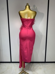 <span class=keywords><strong>Robe</strong></span> fourreau mi-longue sans bretelles et dos nu avec appliques <span class=keywords><strong>pour</strong></span> femme 2026 – Sexy, élégante, <span class=keywords><strong>pour</strong></span> soirée, club, fête, anniversaire, <span class=keywords><strong>cocktail</strong></span>, de luxe - Product Image 4
