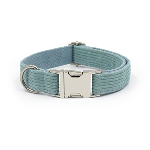 Whats New in 2025 Collar de perro personalizable Pana Collares de perro de lujo Collar de perro de plata Hebilla adecuada para todos los tamaños - Product Image 4
