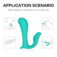 WINYI Vente en gros Vibrateur à télécommande 10 vitesses Jouets sexuels pour adultes Jouets d'intimité Double tête Portable Sous-vêtements Dildo Vibrateur de culotte