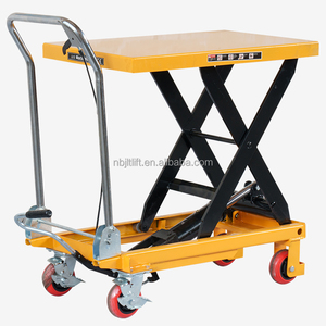 PT500Z JT500Z 500KG 0.9M Poignée pliable Ciseaux simples Plate-forme de levage hydraulique manuelle Table élévatrice à plate-forme manuelle mobile - Product Image 1