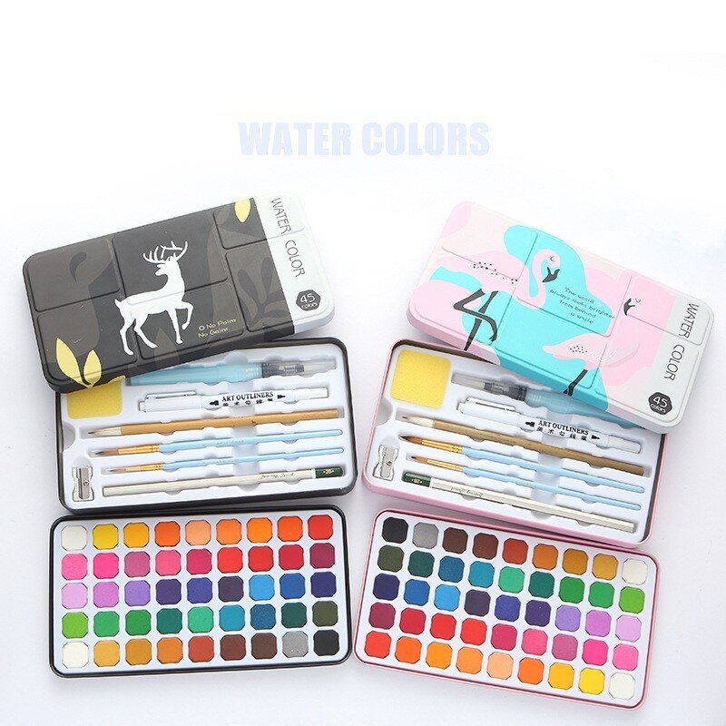 Wholesale of 45 Color Solid Watercolor