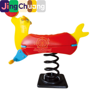 Cheval à Bascule à Ressort pour Enfants de Maternelle, Jouet d'Extérieur en Plastique pour l'Éducation Physique, Modèle Simple ou Double, Type Hokey Pokey - Product Image 6