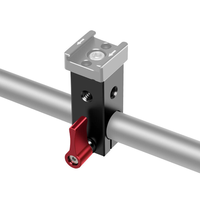 Morsetto per Asta a Foro Singolo da 15mm, Lega di Alluminio Leggera e Flessibile di Alta Qualità, Capacità di Carico 2-5kg, Accessori per Rig Fotografico 5D2