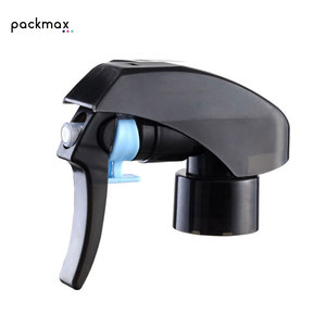 Pulvérisateur à gâchette anti-déversement de haute qualité en plastique écologique 24/410 28/410 noir transparent à brume fine pour cosmétiques avec sérigraphie - Product Image 2