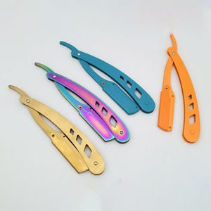 <span class=keywords><strong>Rasoir</strong></span> manuel en acier inoxydable spécial BarberShop, <span class=keywords><strong>rasoir</strong></span> à barbe et à <span class=keywords><strong>tête</strong></span> <span class=keywords><strong>chauve</strong></span> pour hommes, style ancien - Product Image 5