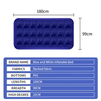 Matelas Gonflable Pliable et Haut de Gamme avec Pompe Intégrée pour Tente – Surface Flocage