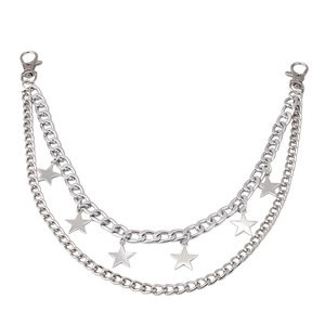 Fashion Body <b>Chain</b> Double Layer Star Decorative Waist <b>Chain</b> Hip Hop Style Zinc Alloy Daily Wear - Product Image 5