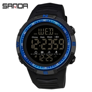 <span class=keywords><strong>SANDA</strong></span> 6014 pour homme LED montres électroniques hommes montres 50M étanche mode montre de sport Relogio Masculino - Product Image 3
