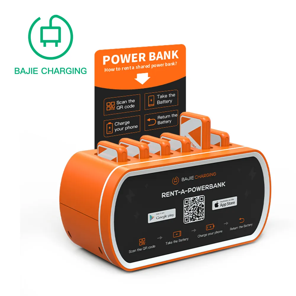 Station de recharge de téléphone, distributeur automatique, partage de power bank, station de recharge de location, batteries d'alimentation avec recharge rapide