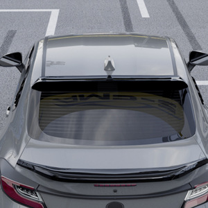 Aileron de coffre arrière Subaru BRZ GR86 2022, noir piano, texture carbone, ABS, design aérodynamique - Product Image 1