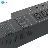 Haute puissance Pdu OIT ETL approbation Smart Pdu 3 Phrase 150A 24 ports C19 avec compteur APDU et interrupteur d'alimentation télécommande Pdu
