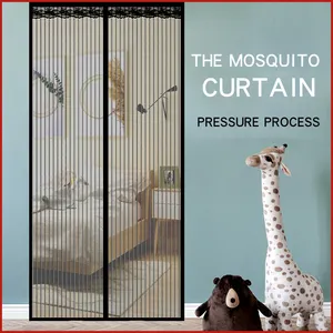 2022 New Magnetic Fly Screen Door Curtains 18 Pairs Magnets Door Mosquito Nets