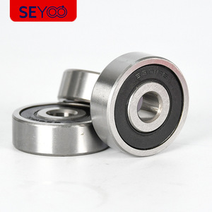 ลูกปืนเม็ดกลมร่องลึก SeYoo 6301/10-2RS ขนาด 10x37x12 มม. ฝาครอบสองชั้น เหล็กโครเมียม P0 ความแม่นยำสูง สำหรับอุปกรณ์ออกกำลังกาย - Product Image 1