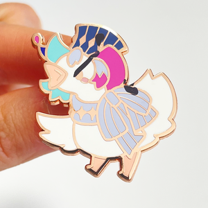 Pins de Esmalte Duro Personalizados de Alta Calidad, Lindos Pins de Solapa de Metal con Diseño de Dibujos Animados, Color Oro Rosa con Brillantina - Product Image 2