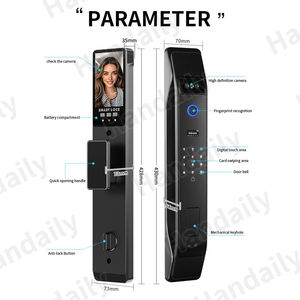 Facilmente Tuya Smart Home Camera 3D riconoscimento del volto di riconoscimento delle impronte digitali videosorveglianza di sicurezza in alluminio serratura della porta - Product Image 3