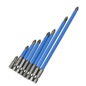 Embouts de tournevis Phillips antidérapants en acier S2 PH2, embouts magnétiques haute dureté 25-150 mm, embouts de tournevis à percussion revêtus de bleu - Product Image 3