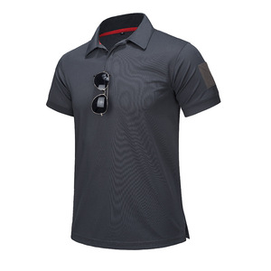Custom Logo Factory Price <b>Polyester</b> Cotton Short Sleeve Tshirts O-neck Tee Breathable Sports Tactical Men's Polo <b>T</b>-<b>Shirt</b> - Product Image 1