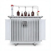 Transformateur de puissance triphasé immergé dans l'huile S11, entrée 11 kV, sortie 400 V, bobine à trois enroulements
