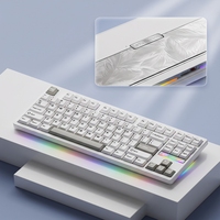 Keyboard Mekanik Nirkabel Weikav Nut87 Aluminium TKL Tri-Mode 80% Desain Ergonomis dengan Casing Aluminium CNC ARGB