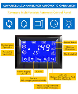 NUELEAD Big Output 1000kg Maker Acero inoxidable Comercial Ice Hine - Product Image 2