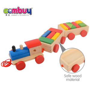 Bebé de seguridad colorido juguetes de bloques de construcción de tren - Product Image 4