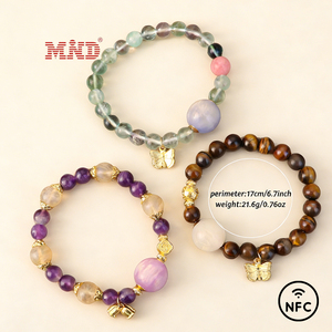 Pulsera <span class=keywords><strong>con</strong></span> Chip RFID <span class=keywords><strong>NFC</strong></span> y Mini Etiqueta, Banda Elástica Impermeable <span class=keywords><strong>con</strong></span> Cristal <span class=keywords><strong>NFC</strong></span> y Piedras Preciosas para Pagos y Transacciones - Product Image 1