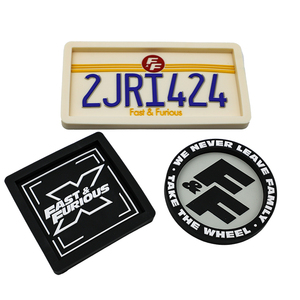 Posavasos de Goma Premium con Logotipos IP Personalizados para Placas de Matrícula de Automóviles, Posavasos para Tazas de Té y Café con Logotipo - Product Image 1