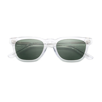 Lunettes de soleil polarisées rectangulaires en acétate Mazzucchelli, fabriquées à la main pour adultes, OEM