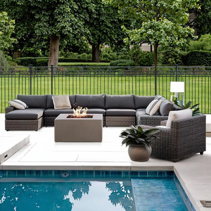 Ensemble de meubles de jardin en aluminium d'<span class=keywords><strong>extérieur</strong></span> Voden Philippines, ensemble de <span class=keywords><strong>canapé</strong></span> en rotin pour salle à manger, cour, patio - Product Image 2