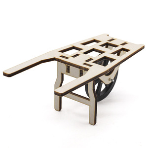 Kit educativo <span class=keywords><strong>de</strong></span> tallo para niños, <span class=keywords><strong>carretilla</strong></span> vintage <span class=keywords><strong>de</strong></span> <span class=keywords><strong>madera</strong></span>, proyecto <span class=keywords><strong>de</strong></span> ciencia DIY, n. ° 1, para niños - Product Image 3