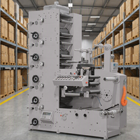 Mesin Flexo Digital Otomatis Penuh SUNRISE SR-420-4 Baru 4 Warna Kecepatan Tinggi 100m/menit untuk Pencetak Label Kartu dan Kantong Kertas 1