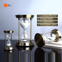 Nouvelle Sortie : Horloge à Sable en Laiton de Haute Qualité, Style Rétro, Métal de Luxe, Pendule, Trois Tailles, Idéale pour la Maison - Ventes Flash