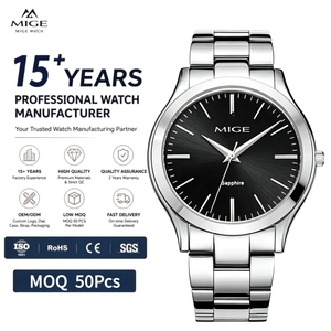 Fabricante de Relojes de Cuarzo Elegantes para Hombre, con Logotipo Personalizado, de Lujo, con Etiqueta Privada OEM ODM, MOQ Bajo - Product Image 1
