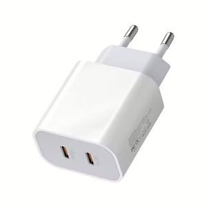 AU US UK EU <b>Plug</b> PD 40W Dual 20W USB <b>C</b> Port Fast <b>Type</b> <b>c</b> Wall Charger for Mobile Phone - Product Image 5