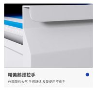Archivador Vertical de Acero con 4 Cajones y Cerradura de Seguridad, Rieles con Rodamientos de Bolas para Almacenamiento de Documentos de Oficina