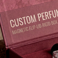 Confezione Regalo Premium Personalizzata per Colonia Rossa e Scatola Magnetica per Profumo con Scatola in Carta Profumata e Confezione per Collezione di Profumi
